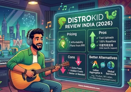 DistroKid review for Indian artists 2026 showing pricing plans in INR pros cons and comparison with Indian music distribution alternatives