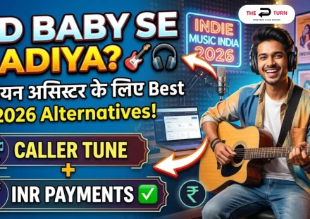 CD Baby alternative for Indian artists 2026 comparison showing caller tune coverage INR billing JioSaavn native delivery and switch process from CD Baby to The Black Turn for India