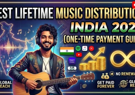 Best lifetime music distribution India 2026 comparison showing one-time payment options versus yearly subscriptions with INR pricing and caller tune coverage for Indian artists