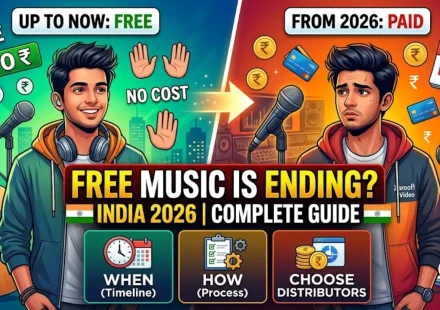 Free music distributor switching to paid India 2026 when how upgrade guide RouteNote Amuse to paid distributor ISRC preservation revenue share math