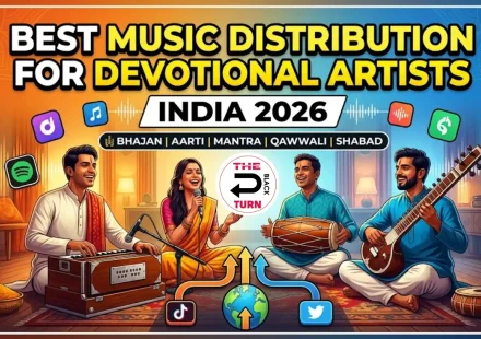 Best music distribution for devotional artists India 2026 showing caller tune dominant revenue bhajan aarti mantra qawwali shabad gospel with festival timing strategy
