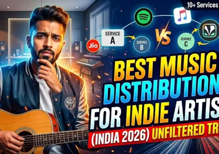 Best music distribution for indie artists India 2026 showing sub-segment breakdown English indie Hindi indie regional indie streaming editorial and distributor fit