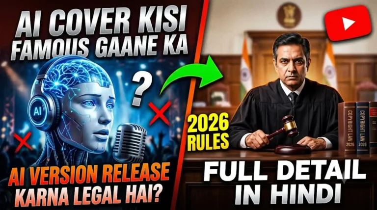 AI Cover Song: Kisi Famous Gaane Ka AI Version Release Karna Legal Hai? (2026)