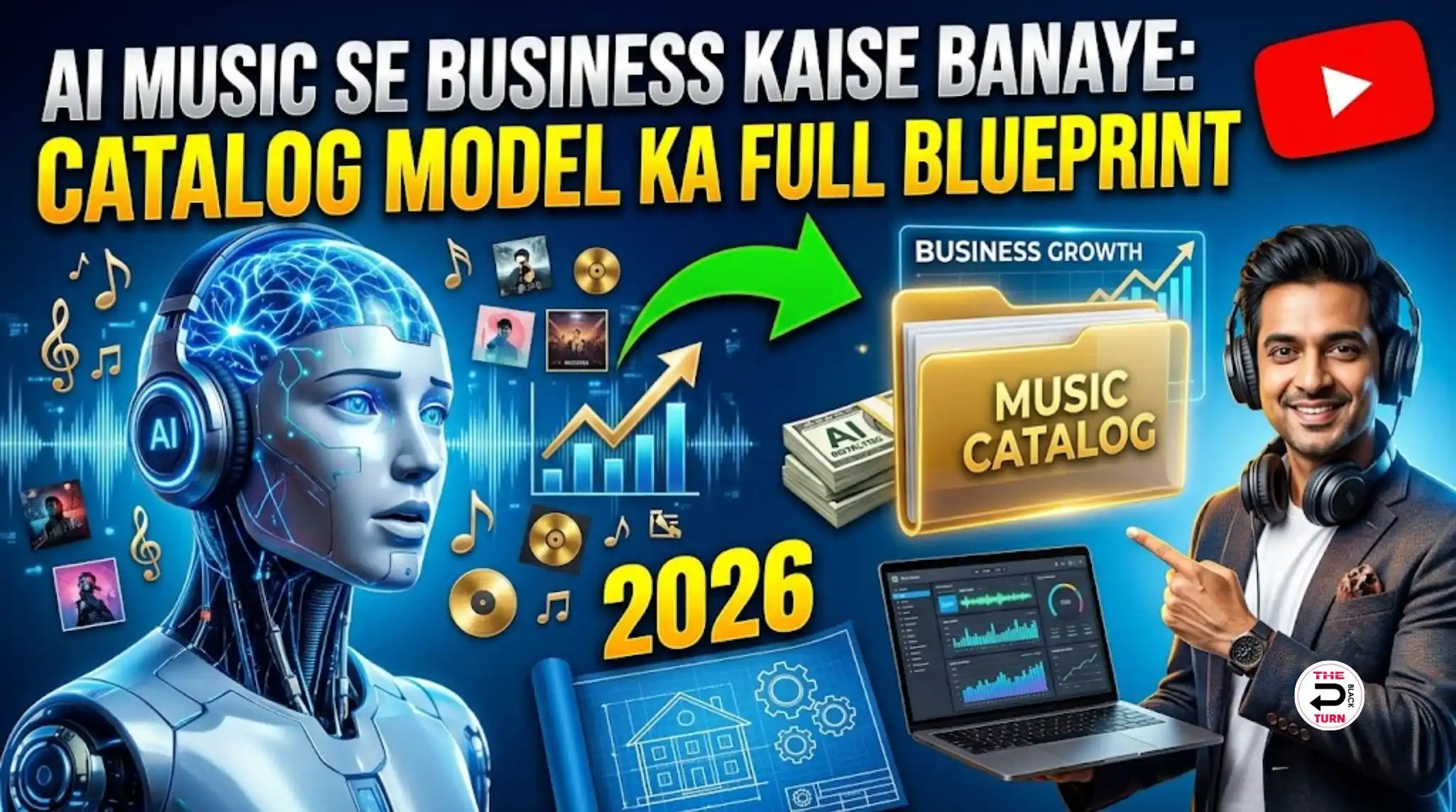 AI Music Se Business Kaise Banaye: Catalog Model Ka Full Blueprint (2026)