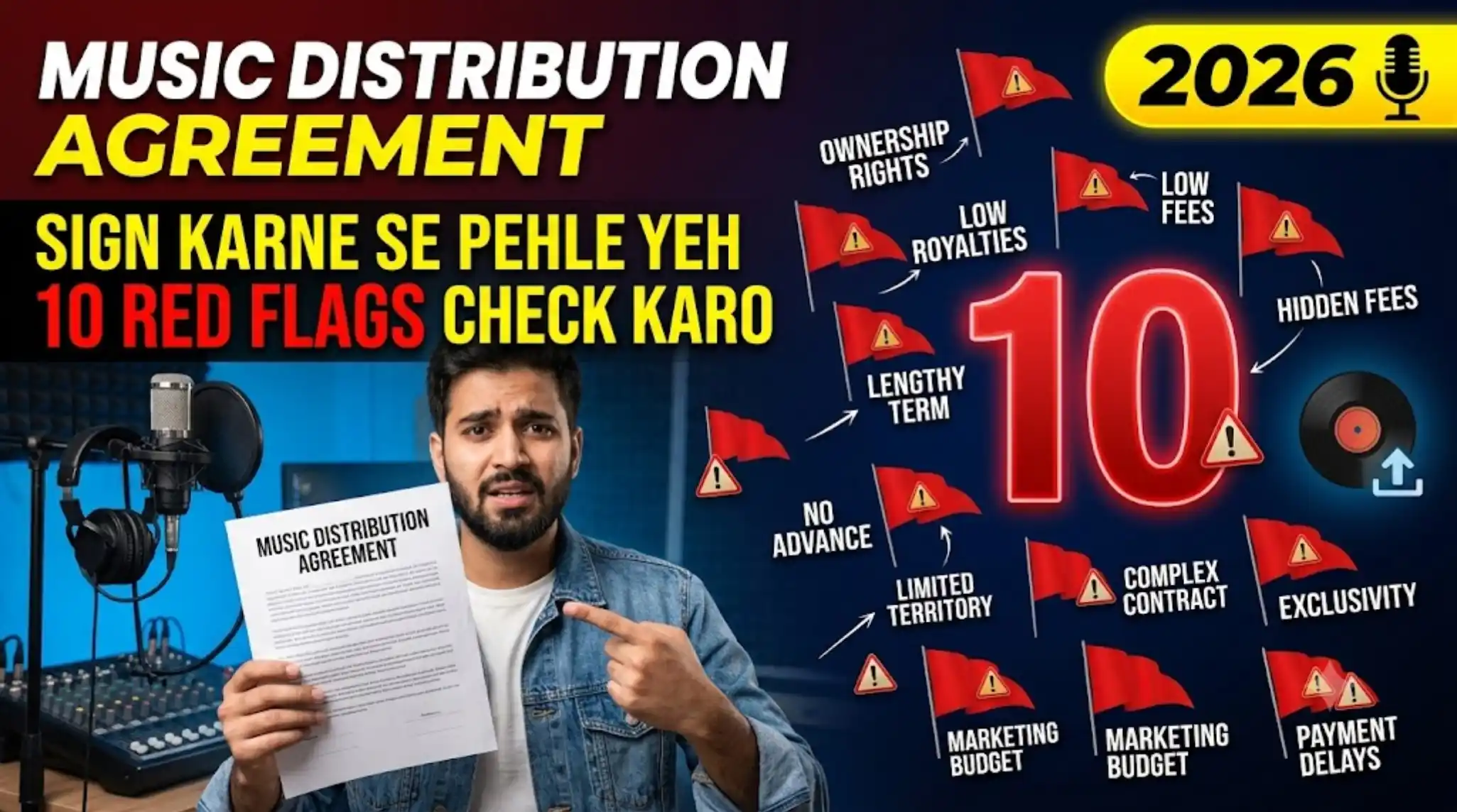 Music Distribution Agreement: Sign Karne Se Pehle Yeh 10 Red Flags Check Karo (2026)