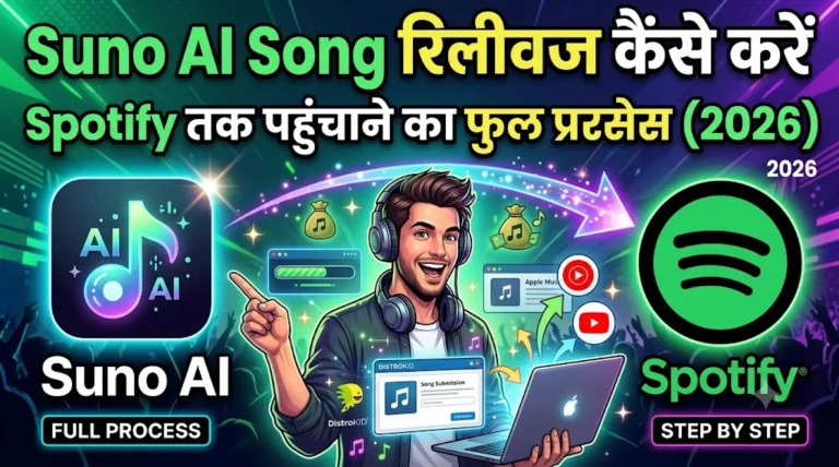 Suno AI Song Release Kaise Kare: Spotify Tak Pahunchane Ka Full Process (2026)