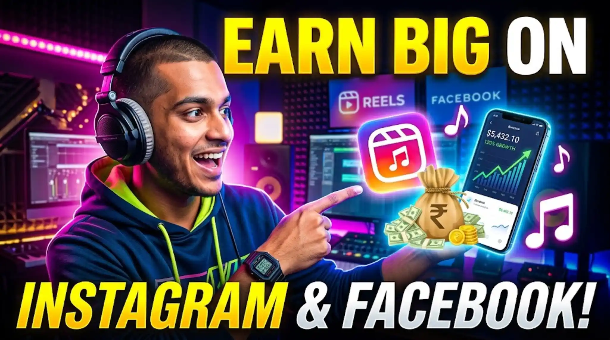 Instagram & Facebook Music: Reels Par Apna Gaana Monetize Kaise Kare (2026)