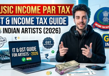 Music income par tax, GST aur income tax guide Indian artists 2026
