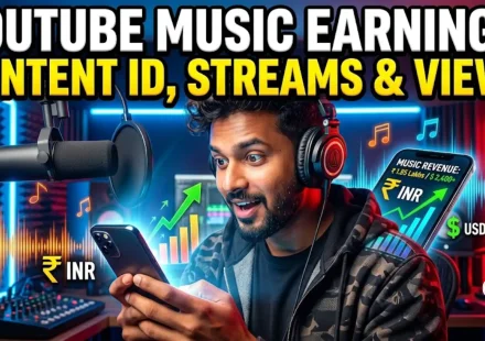 YouTube se music artist kitna kamata hai, Content ID streams views India 2026
