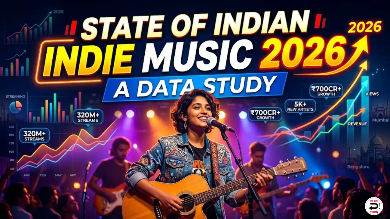 State of Indian Independent Music 2026 data study cover showing key statistics on caller tune revenue streaming earnings and music distribution trends for Indian independent artists