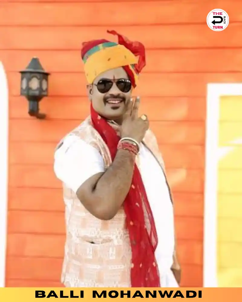 The Black turn - Home Folk singer Balli Mohanwadi in traditional attire, distributed by The Black Turn